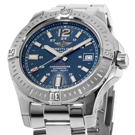 breitling colt watch unboxing blue|my breitling colt 41.